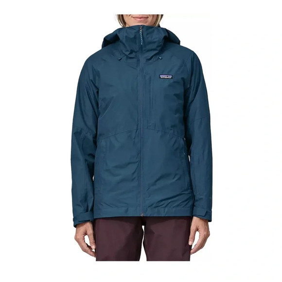 Patagonia Women's L Large 3-in-1 Powder Town Jacket Blue Ski Snowboard NWT - Picture 6 of 15